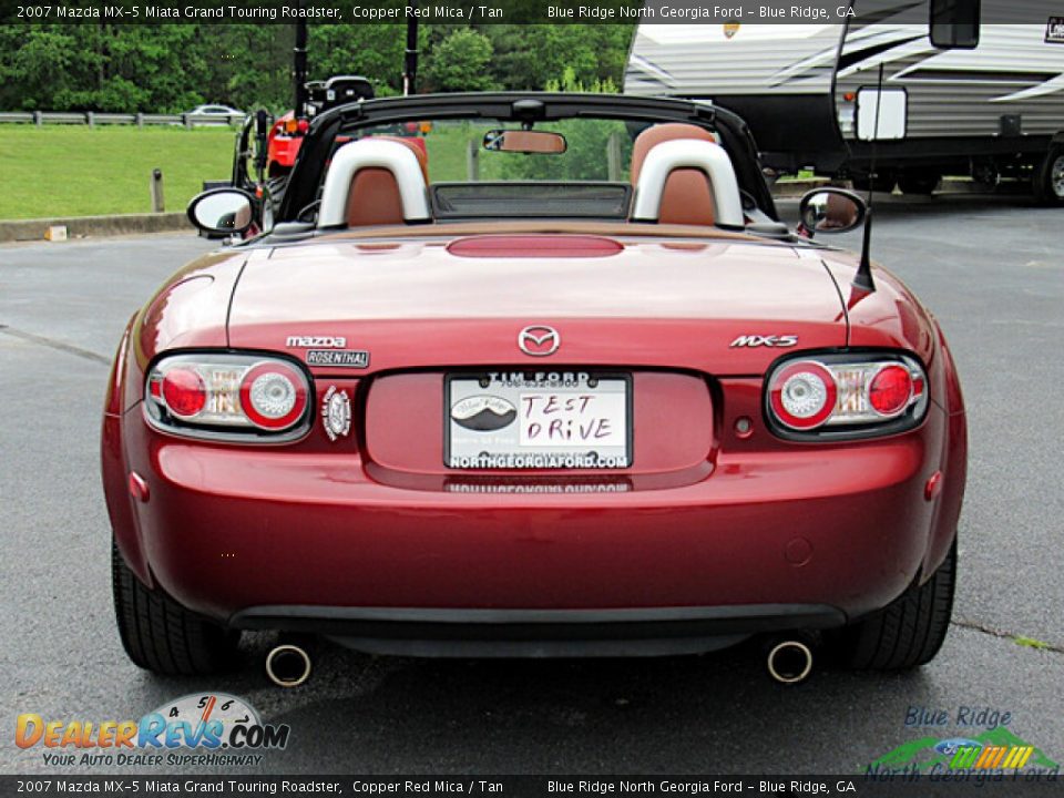 2007 Mazda MX-5 Miata Grand Touring Roadster Copper Red Mica / Tan Photo #4