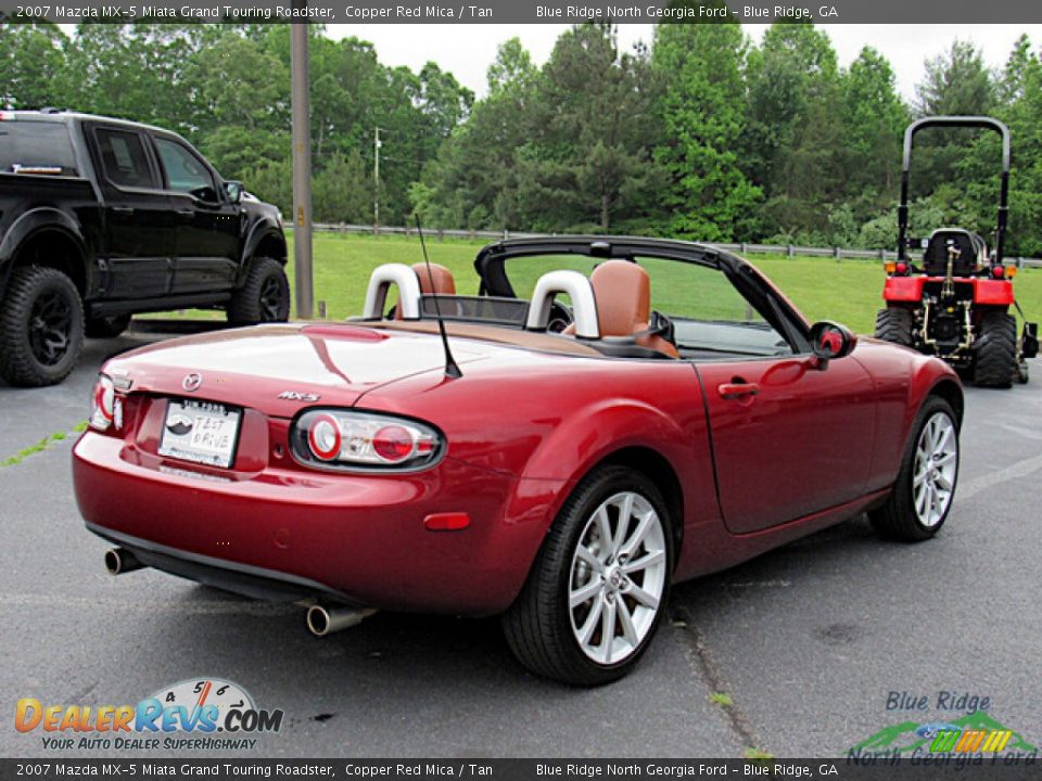 2007 Mazda MX-5 Miata Grand Touring Roadster Copper Red Mica / Tan Photo #5