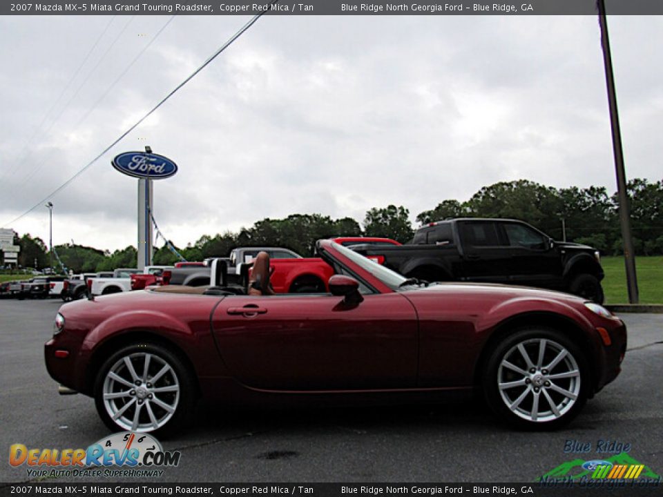 2007 Mazda MX-5 Miata Grand Touring Roadster Copper Red Mica / Tan Photo #6