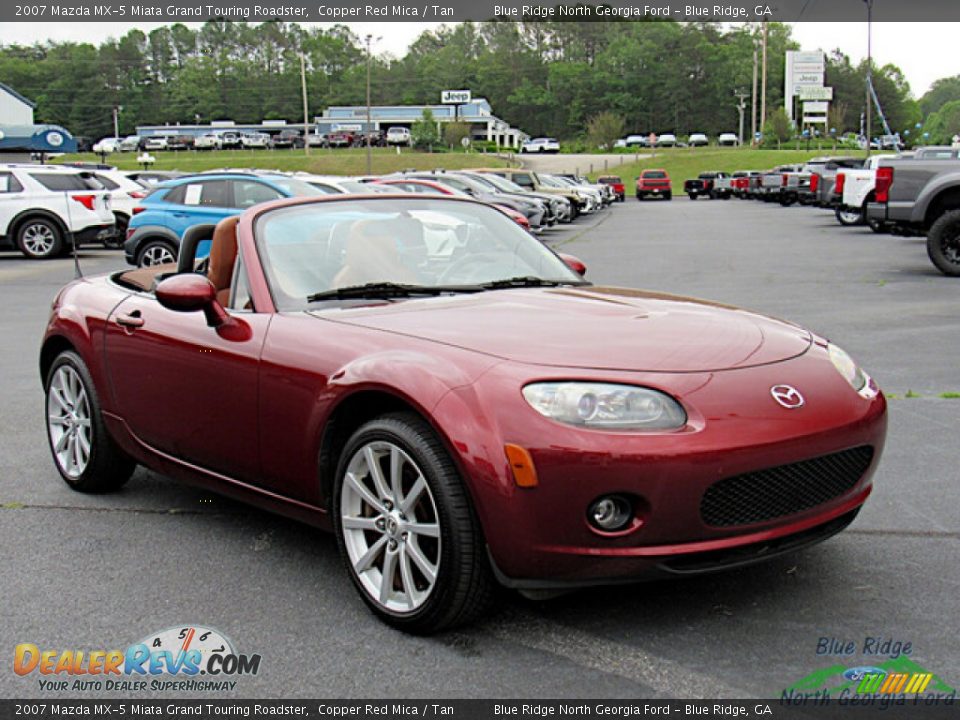 2007 Mazda MX-5 Miata Grand Touring Roadster Copper Red Mica / Tan Photo #7