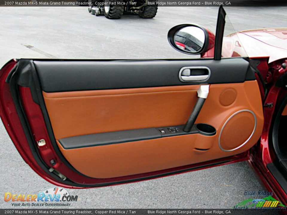 2007 Mazda MX-5 Miata Grand Touring Roadster Copper Red Mica / Tan Photo #10