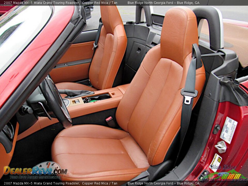 2007 Mazda MX-5 Miata Grand Touring Roadster Copper Red Mica / Tan Photo #12