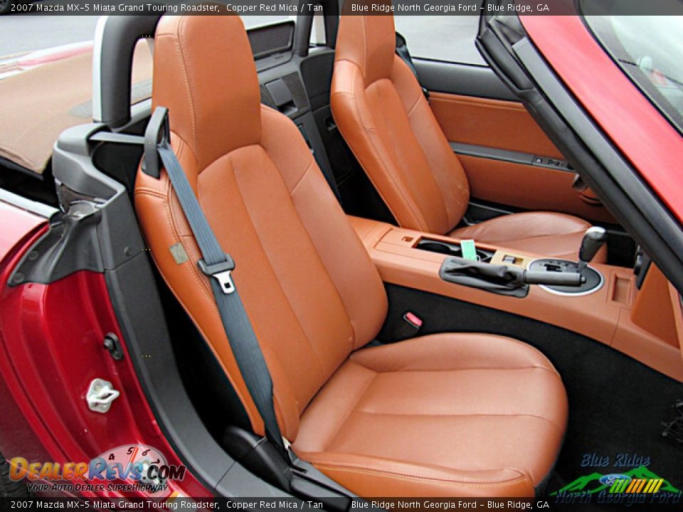 2007 Mazda MX-5 Miata Grand Touring Roadster Copper Red Mica / Tan Photo #14