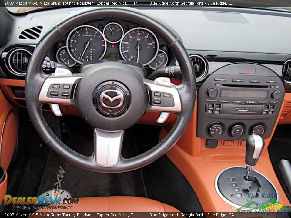 2007 Mazda MX-5 Miata Grand Touring Roadster Copper Red Mica / Tan Photo #15
