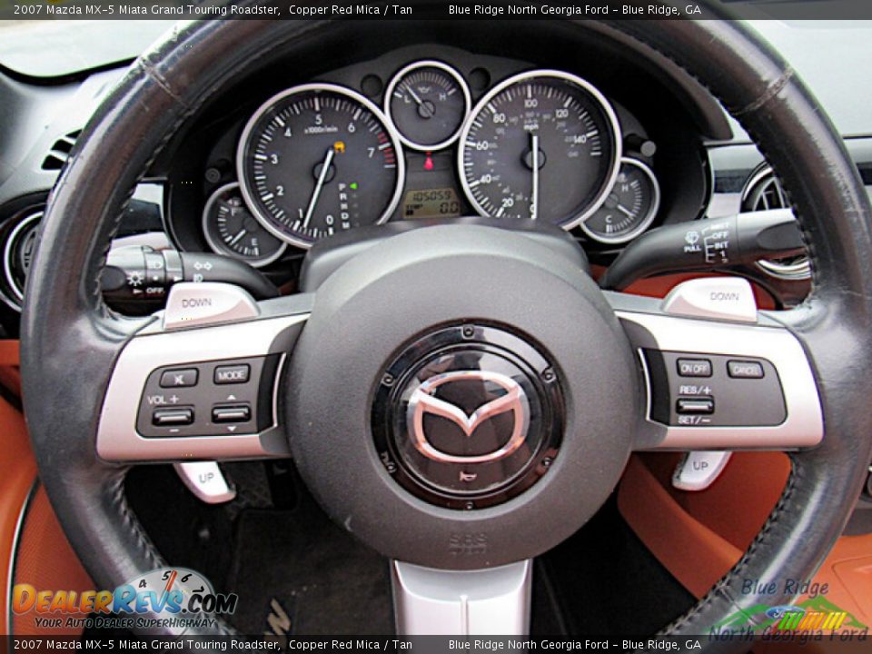 2007 Mazda MX-5 Miata Grand Touring Roadster Copper Red Mica / Tan Photo #18