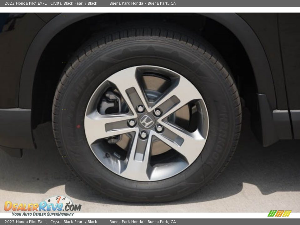 2023 Honda Pilot EX-L Crystal Black Pearl / Black Photo #13