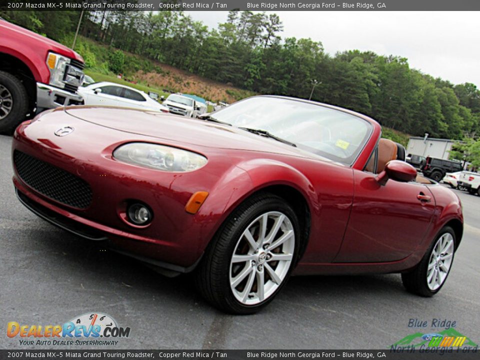 2007 Mazda MX-5 Miata Grand Touring Roadster Copper Red Mica / Tan Photo #23