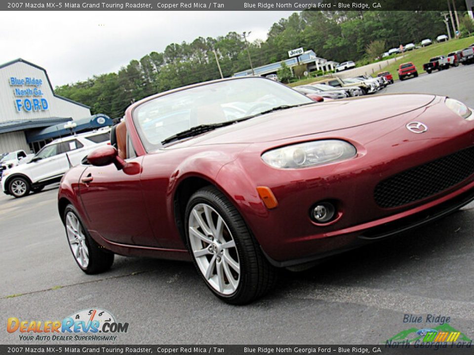 2007 Mazda MX-5 Miata Grand Touring Roadster Copper Red Mica / Tan Photo #24