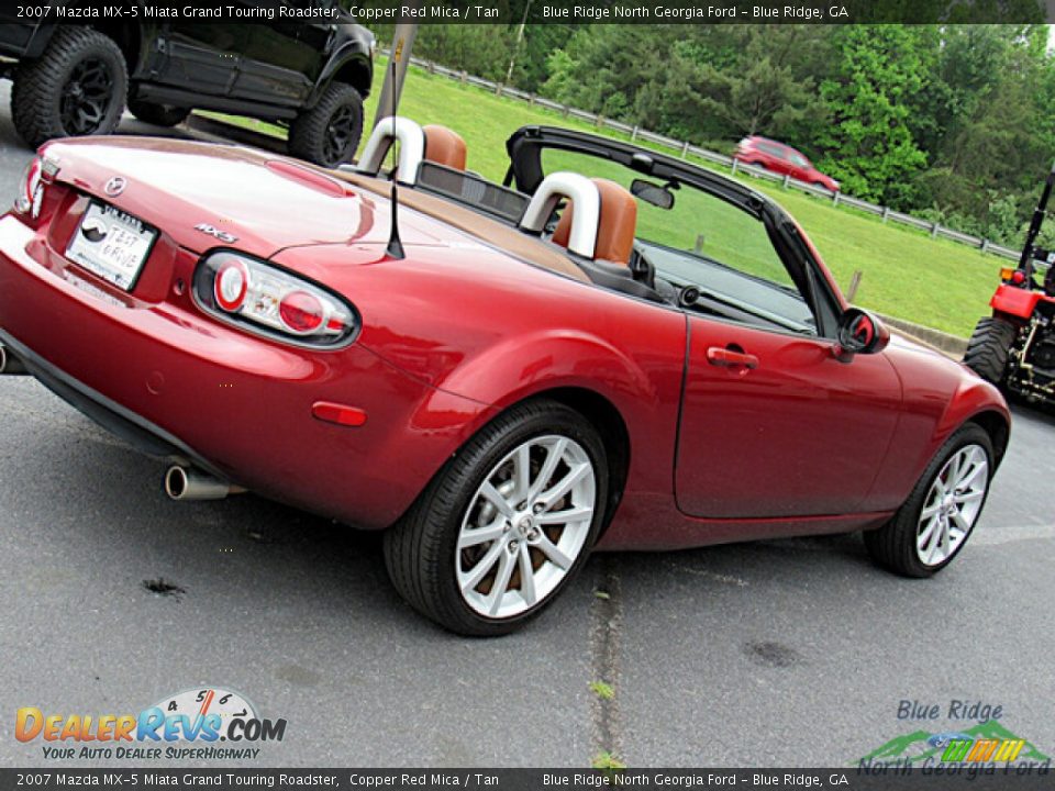 2007 Mazda MX-5 Miata Grand Touring Roadster Copper Red Mica / Tan Photo #25