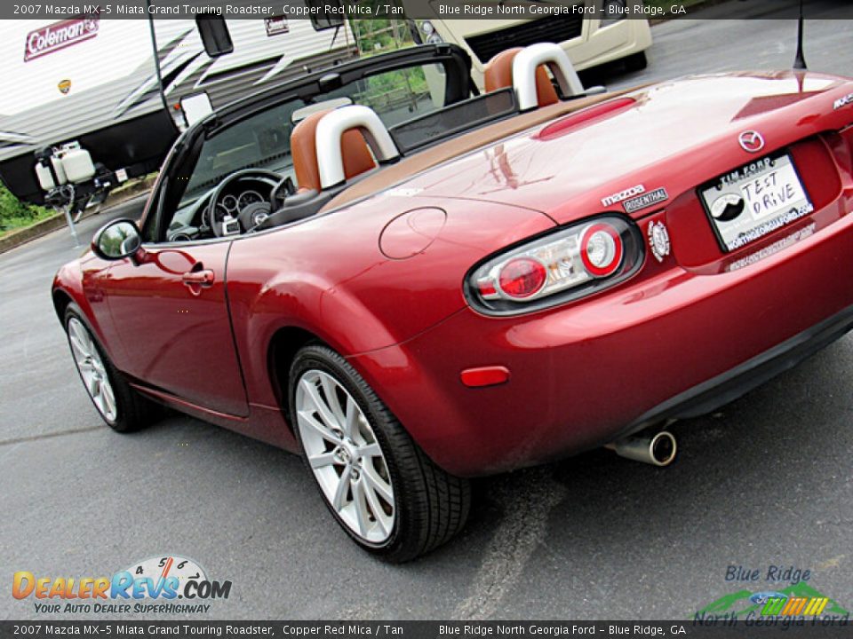 2007 Mazda MX-5 Miata Grand Touring Roadster Copper Red Mica / Tan Photo #26