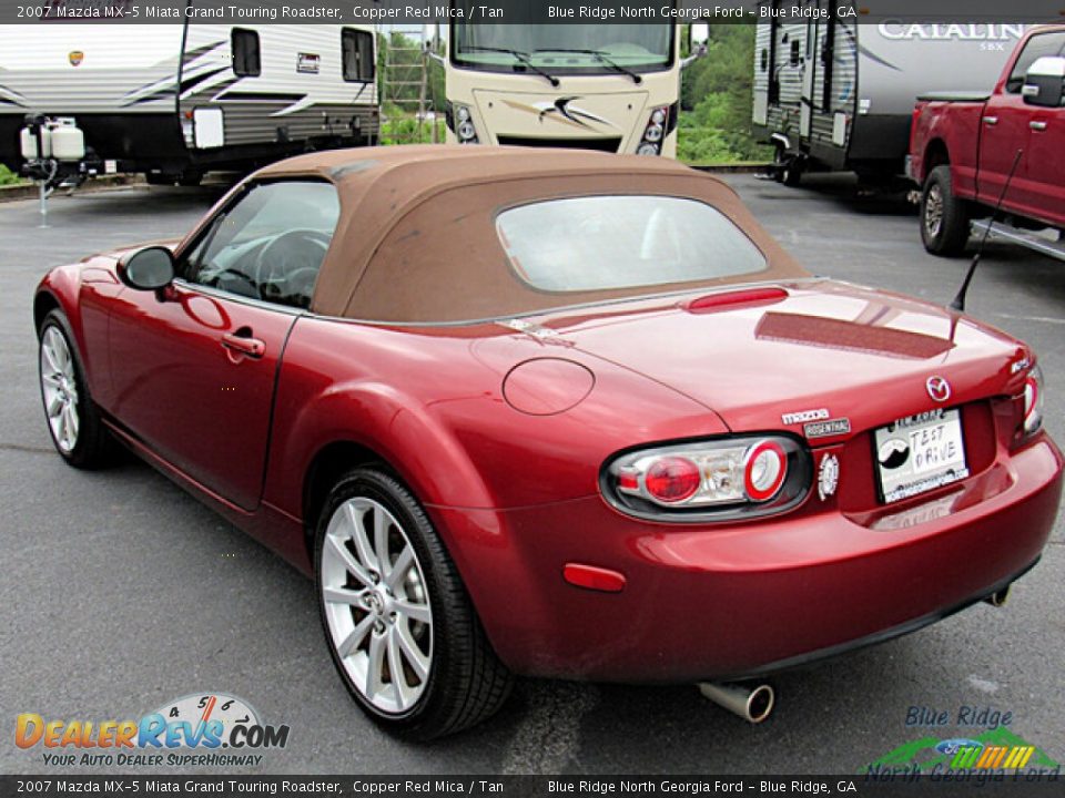 2007 Mazda MX-5 Miata Grand Touring Roadster Copper Red Mica / Tan Photo #28