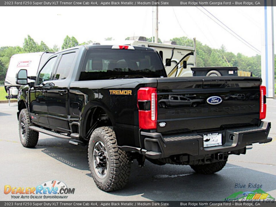 2023 Ford F250 Super Duty XLT Tremor Crew Cab 4x4 Agate Black Metallic / Medium Dark Slate Photo #3