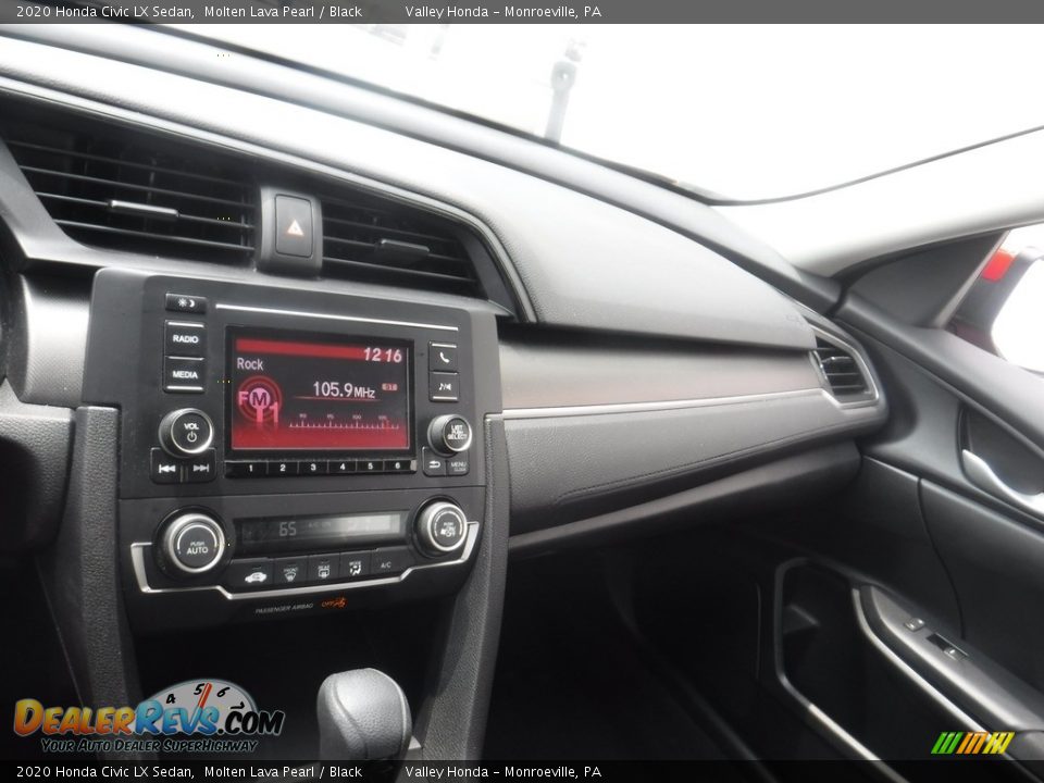 2020 Honda Civic LX Sedan Molten Lava Pearl / Black Photo #11