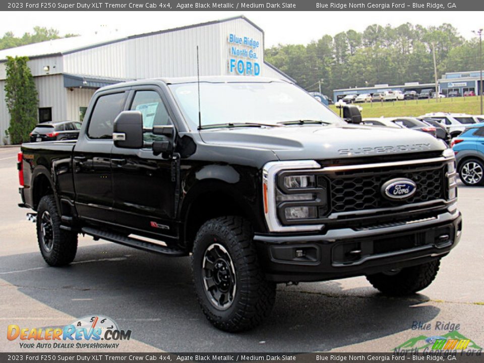 2023 Ford F250 Super Duty XLT Tremor Crew Cab 4x4 Agate Black Metallic / Medium Dark Slate Photo #7