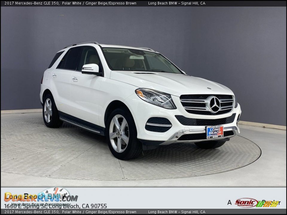 2017 Mercedes-Benz GLE 350 Polar White / Ginger Beige/Espresso Brown Photo #1