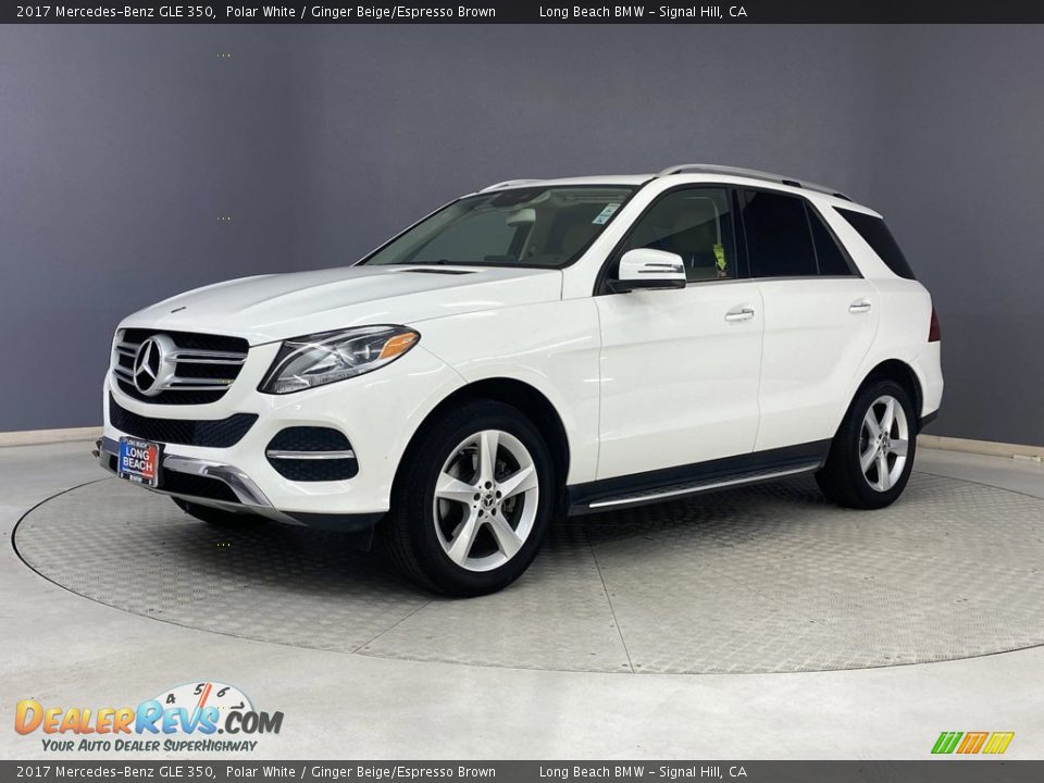 2017 Mercedes-Benz GLE 350 Polar White / Ginger Beige/Espresso Brown Photo #2