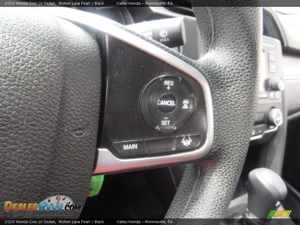 2020 Honda Civic LX Sedan Molten Lava Pearl / Black Photo #17