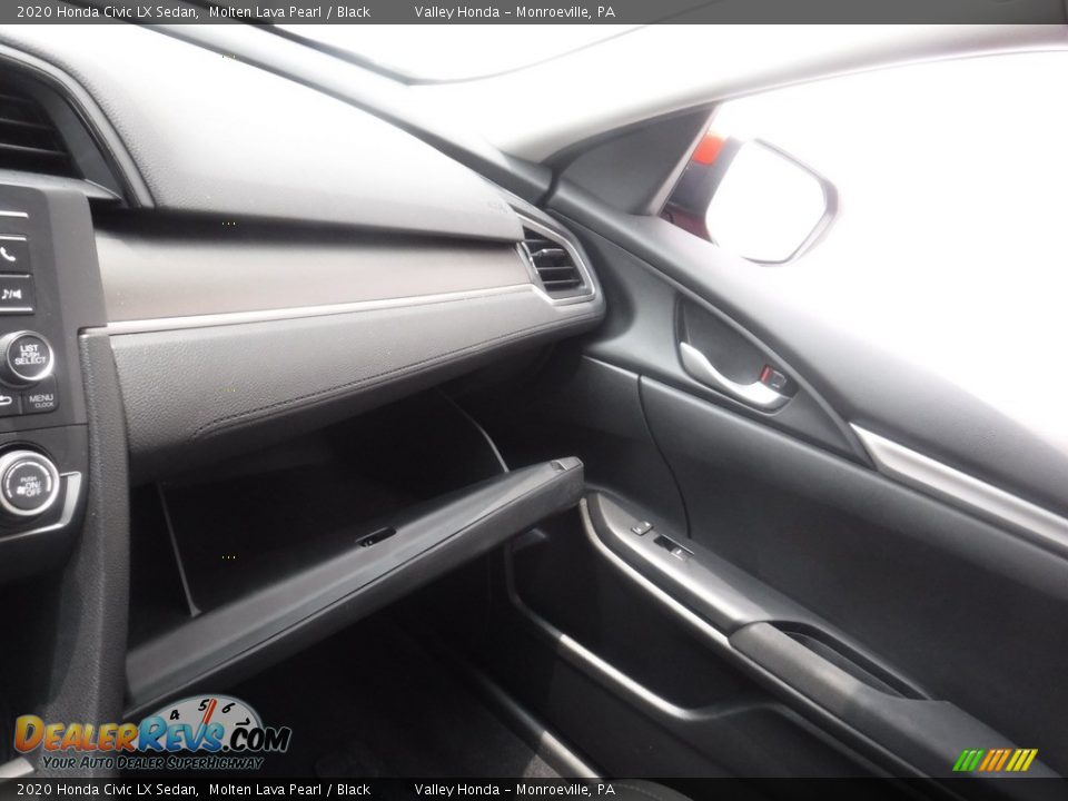 2020 Honda Civic LX Sedan Molten Lava Pearl / Black Photo #18