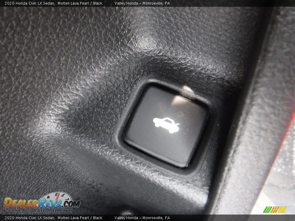 2020 Honda Civic LX Sedan Molten Lava Pearl / Black Photo #22