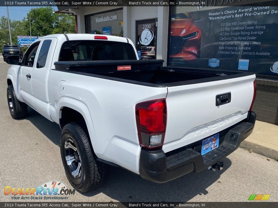 2019 Toyota Tacoma SR5 Access Cab Super White / Cement Gray Photo #1