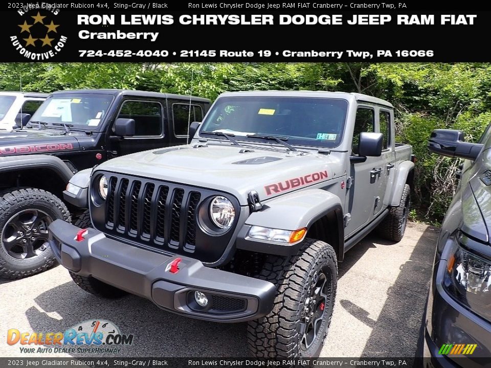 2023 Jeep Gladiator Rubicon 4x4 Sting-Gray / Black Photo #1