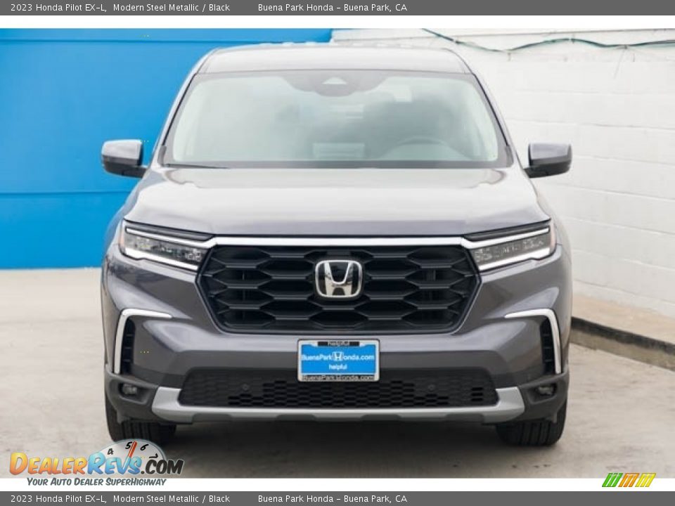 2023 Honda Pilot EX-L Modern Steel Metallic / Black Photo #3