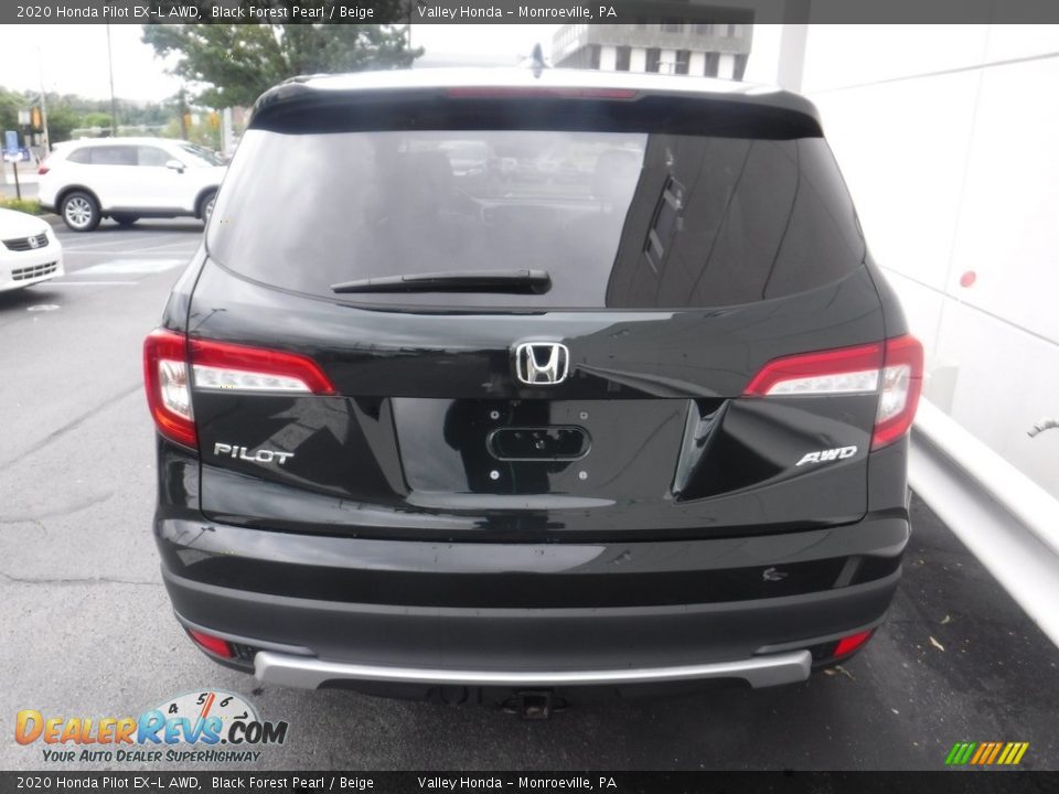 2020 Honda Pilot EX-L AWD Black Forest Pearl / Beige Photo #6