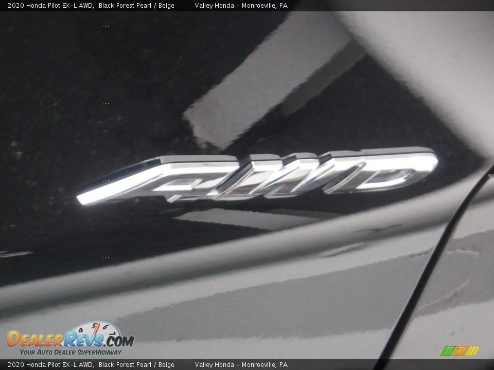 2020 Honda Pilot EX-L AWD Black Forest Pearl / Beige Photo #7