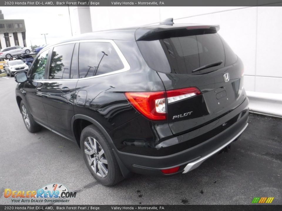 2020 Honda Pilot EX-L AWD Black Forest Pearl / Beige Photo #8