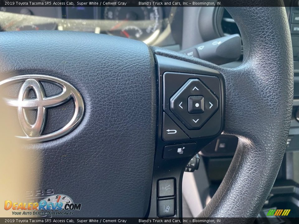 2019 Toyota Tacoma SR5 Access Cab Super White / Cement Gray Photo #19