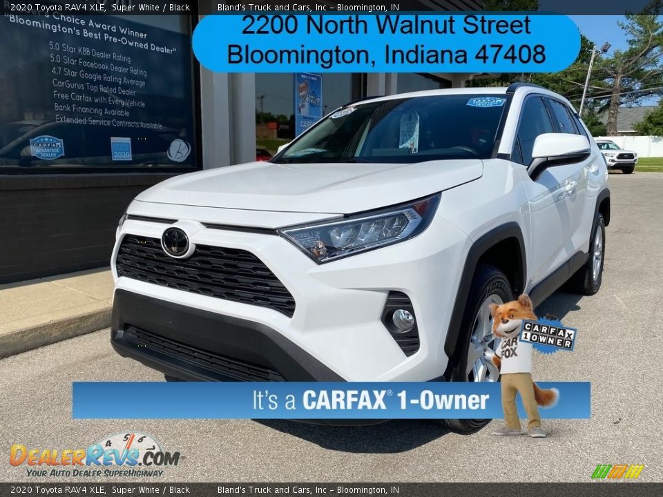 2020 Toyota RAV4 XLE Super White / Black Photo #2