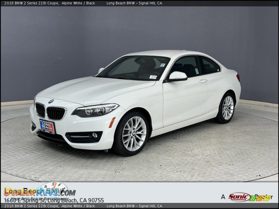 2016 BMW 2 Series 228i Coupe Alpine White / Black Photo #1