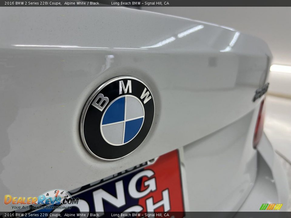 2016 BMW 2 Series 228i Coupe Alpine White / Black Photo #17