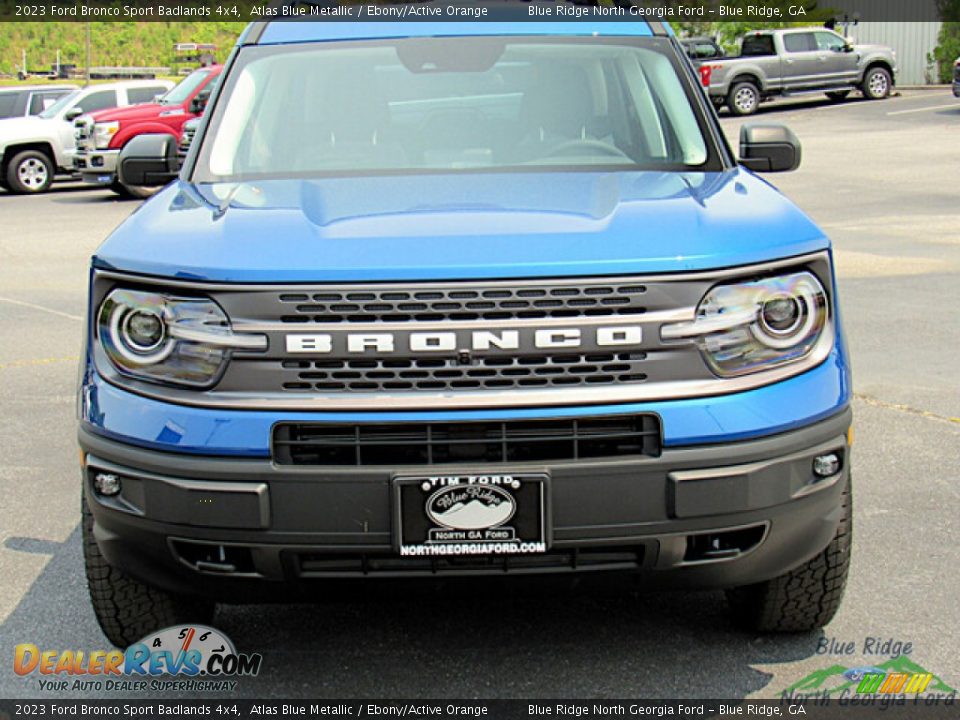 2023 Ford Bronco Sport Badlands 4x4 Atlas Blue Metallic / Ebony/Active Orange Photo #8