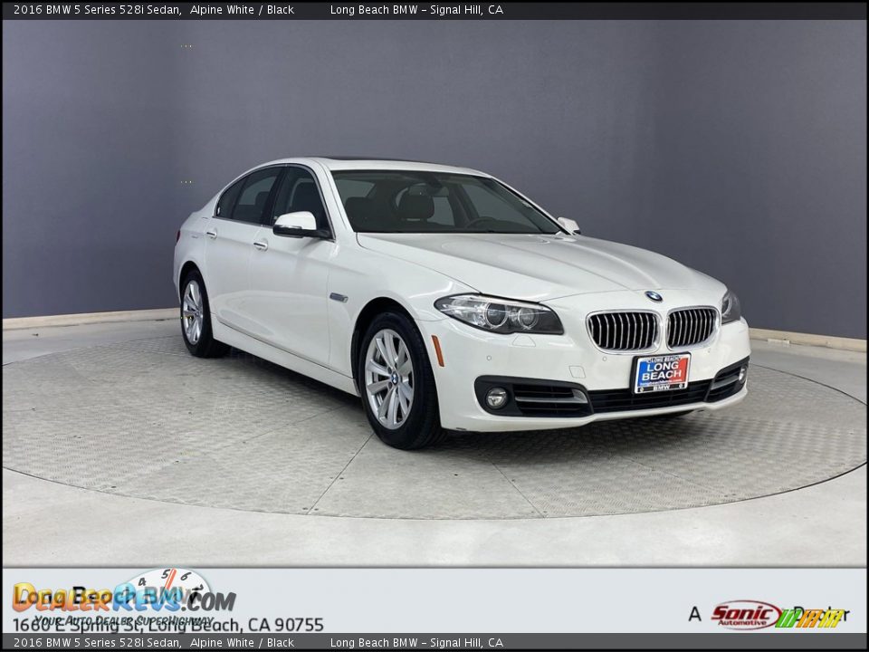 2016 BMW 5 Series 528i Sedan Alpine White / Black Photo #1