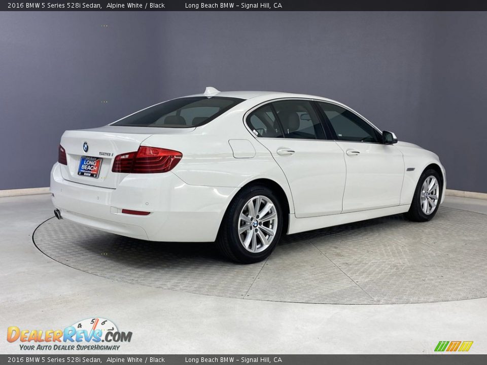 2016 BMW 5 Series 528i Sedan Alpine White / Black Photo #5