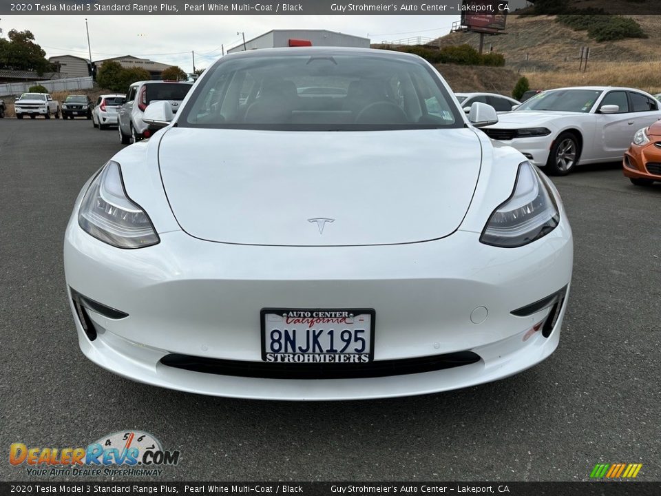 2020 Tesla Model 3 Standard Range Plus Pearl White Multi-Coat / Black Photo #2