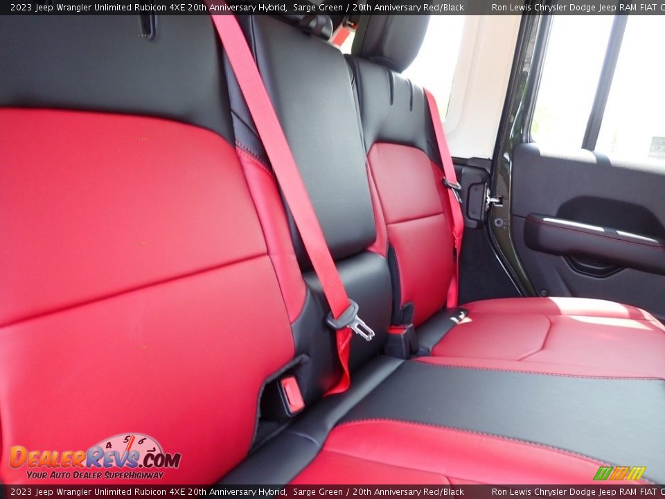 Rear Seat of 2023 Jeep Wrangler Unlimited Rubicon 4XE 20th Anniversary Hybrid Photo #11