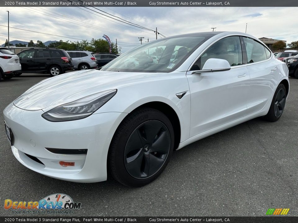 Pearl White Multi-Coat 2020 Tesla Model 3 Standard Range Plus Photo #3