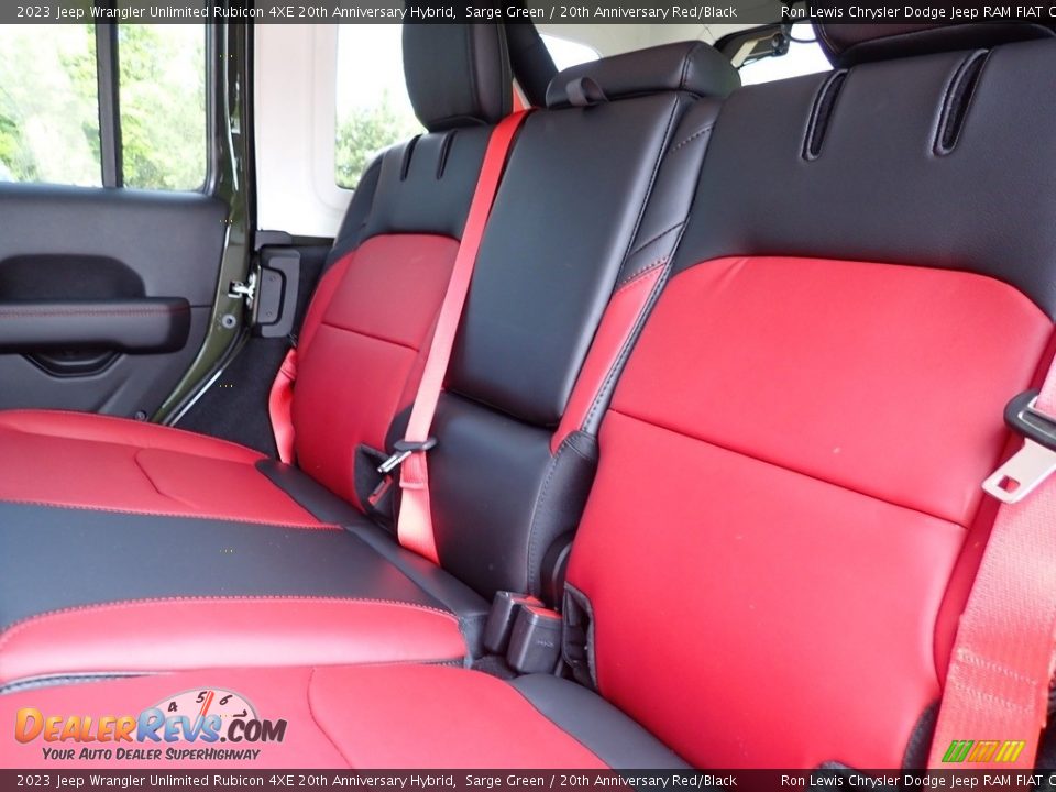 Rear Seat of 2023 Jeep Wrangler Unlimited Rubicon 4XE 20th Anniversary Hybrid Photo #12