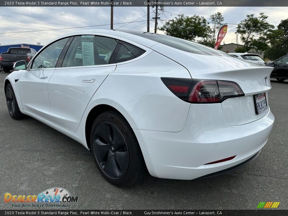 2020 Tesla Model 3 Standard Range Plus Pearl White Multi-Coat / Black Photo #4