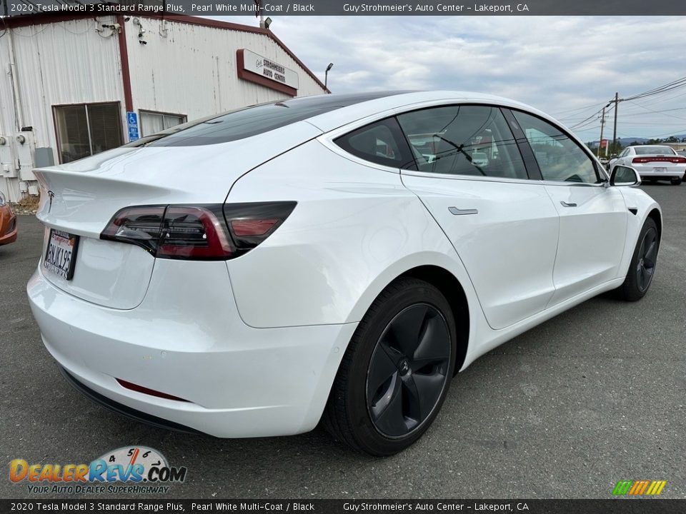 2020 Tesla Model 3 Standard Range Plus Pearl White Multi-Coat / Black Photo #6