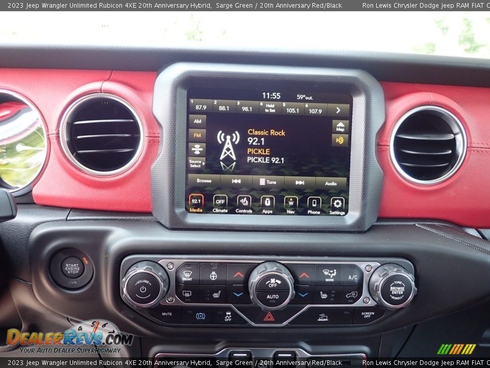 Controls of 2023 Jeep Wrangler Unlimited Rubicon 4XE 20th Anniversary Hybrid Photo #17