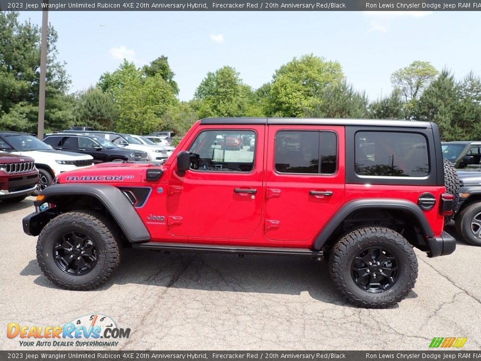 Firecracker Red 2023 Jeep Wrangler Unlimited Rubicon 4XE 20th Anniversary Hybrid Photo #2