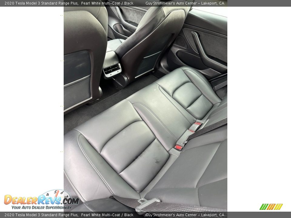 Rear Seat of 2020 Tesla Model 3 Standard Range Plus Photo #14