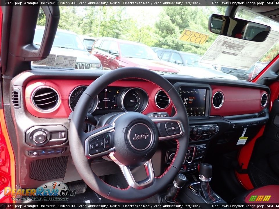 Dashboard of 2023 Jeep Wrangler Unlimited Rubicon 4XE 20th Anniversary Hybrid Photo #14