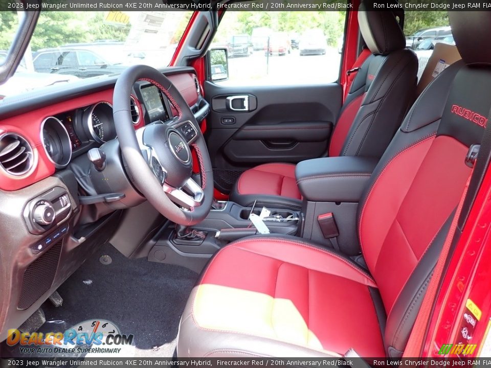 20th Anniversary Red/Black Interior - 2023 Jeep Wrangler Unlimited Rubicon 4XE 20th Anniversary Hybrid Photo #17