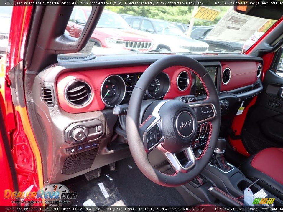 Dashboard of 2023 Jeep Wrangler Unlimited Rubicon 4XE 20th Anniversary Hybrid Photo #18