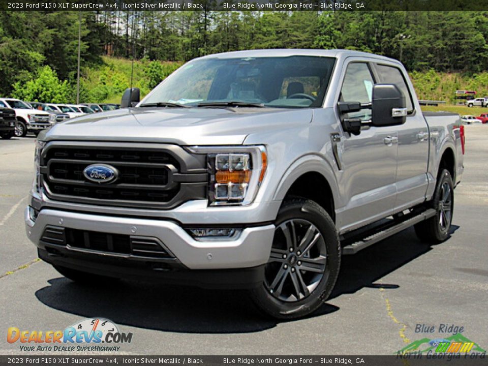 2023 Ford F150 XLT SuperCrew 4x4 Iconic Silver Metallic / Black Photo #1