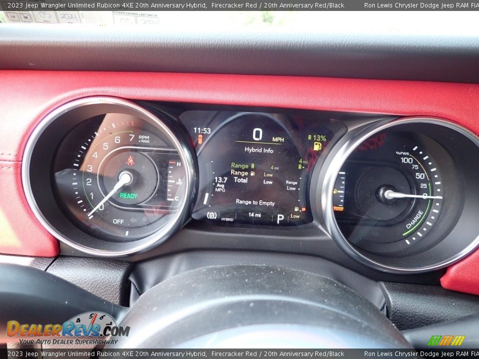 2023 Jeep Wrangler Unlimited Rubicon 4XE 20th Anniversary Hybrid Gauges Photo #21
